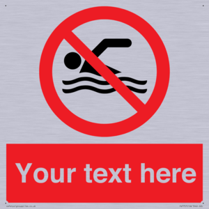 Custom prohibition no swimming